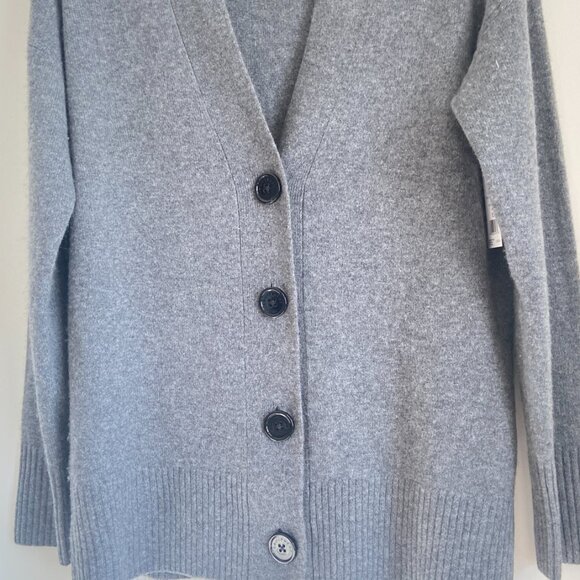 EQUIPMENT CASHMERE BUTTON FRONT ELDER CARDIGAN XS - Picture 6 of 9